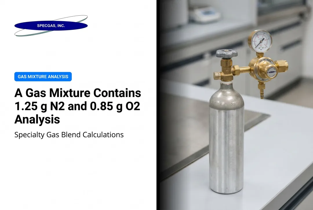 A Gas Mixture Contains 1.25 g N2 and 0.85 g O2 Analysis
