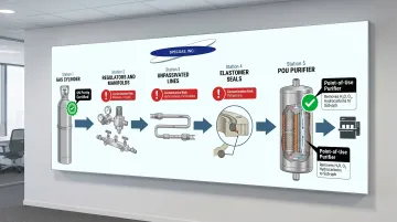Semiconductor gas delivery contamination sources from cylinder to process tool point-of-use