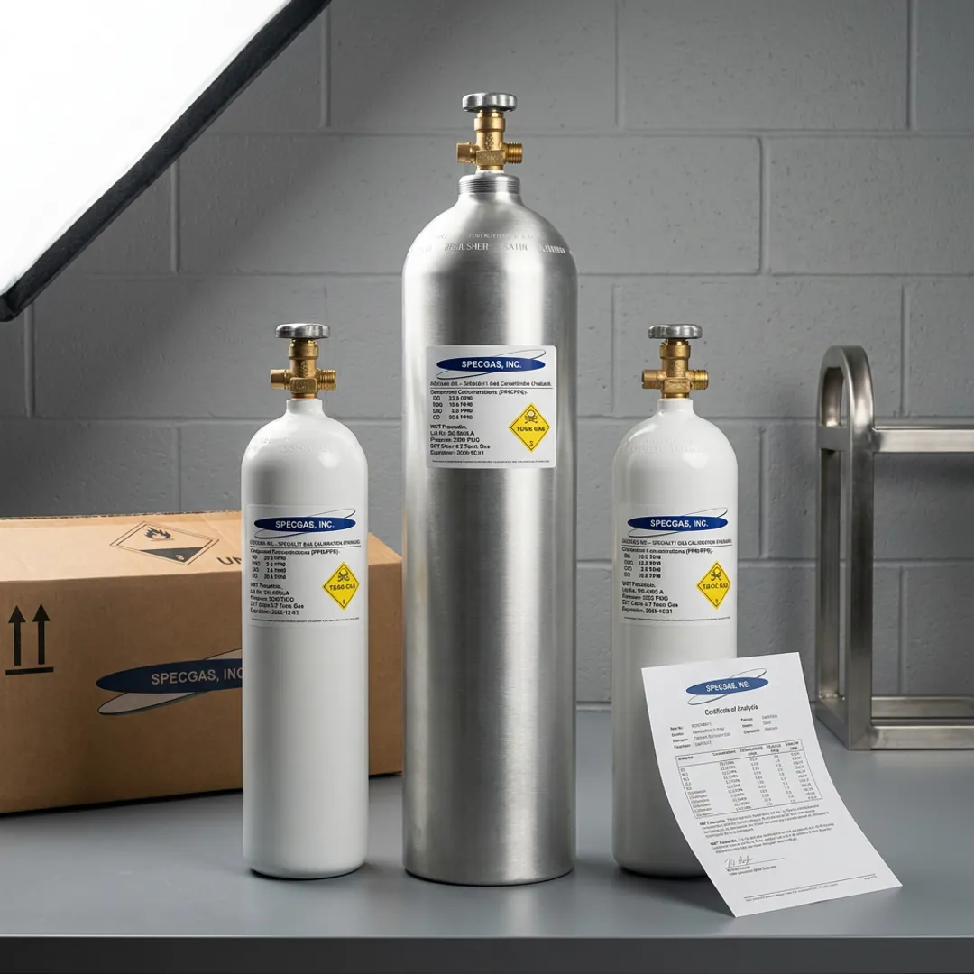 DOT-Compliant Specialty Gas Cylinders — Certified Packaging & Shipping