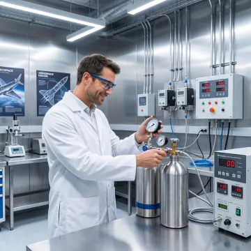 Specialty gas blending for aerospace testing