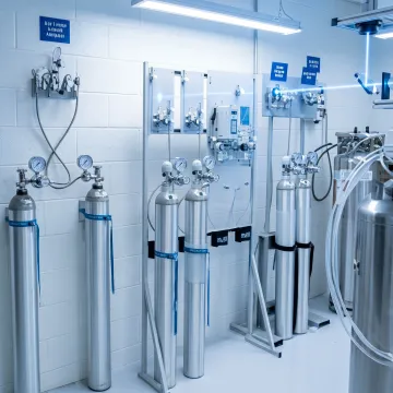 Custom laser gas cylinders for industrial and scientific use