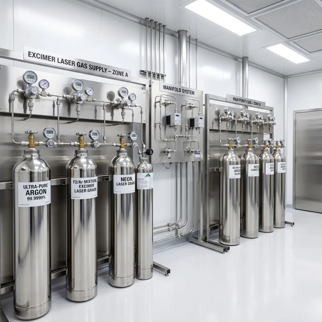 Excimer laser gas blends — ArF, KrF & XeCl custom mixtures