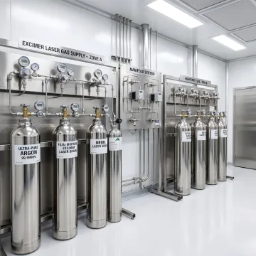 Custom excimer laser gas cylinders