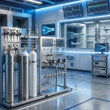 Custom gas cylinders for aerodynamic testing