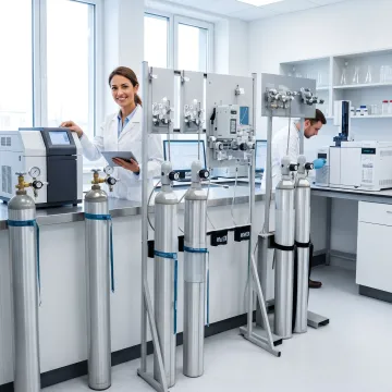 Custom gas cylinders for university laboratory research