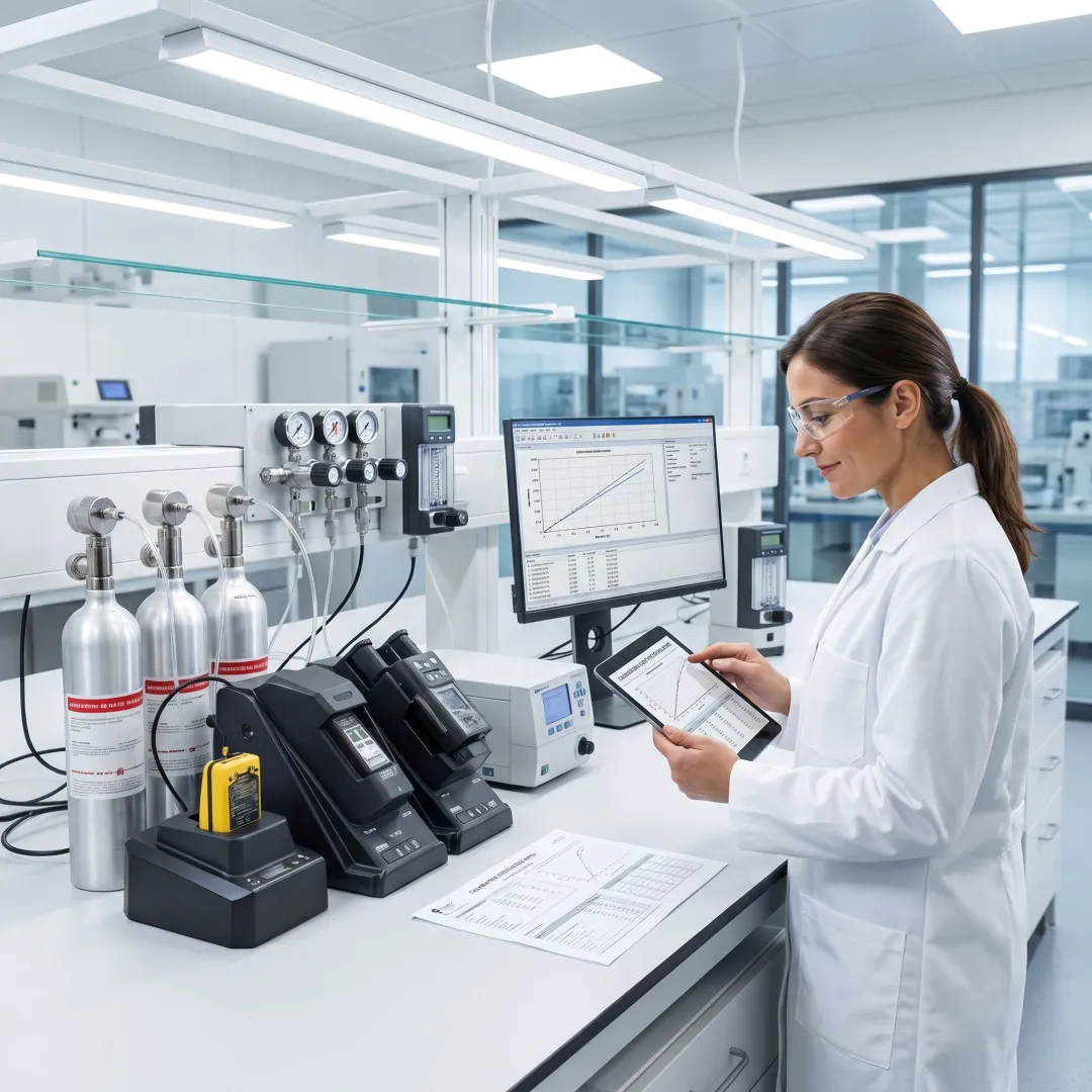 Lab analysis of specialty gas standards