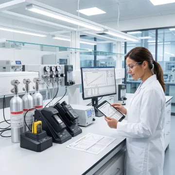 Lab analysis of specialty gas standards