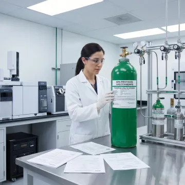 Certified EPA protocol gas cylinder testing