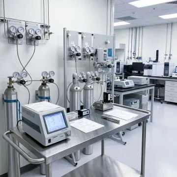 Specialty gas cylinders for research laboratory use