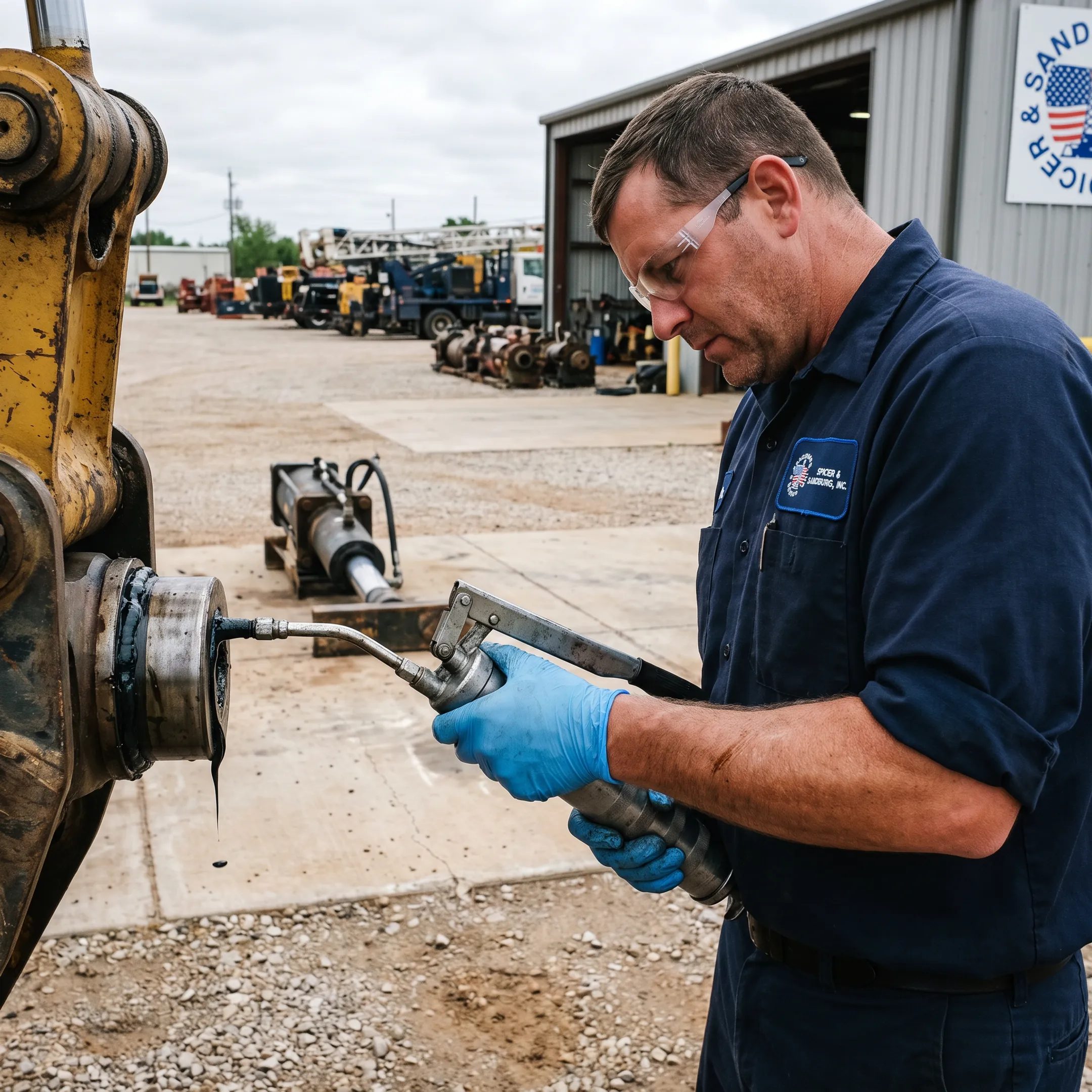 Heavy equipment maintenance