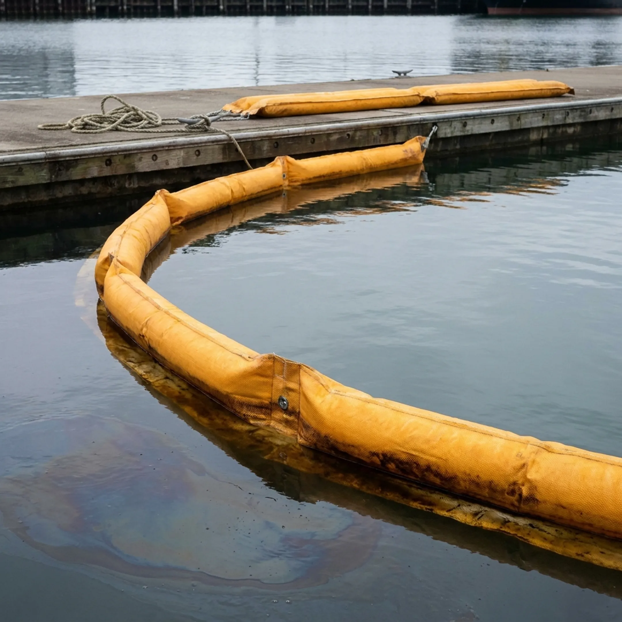 Environmental safety spill containment boom