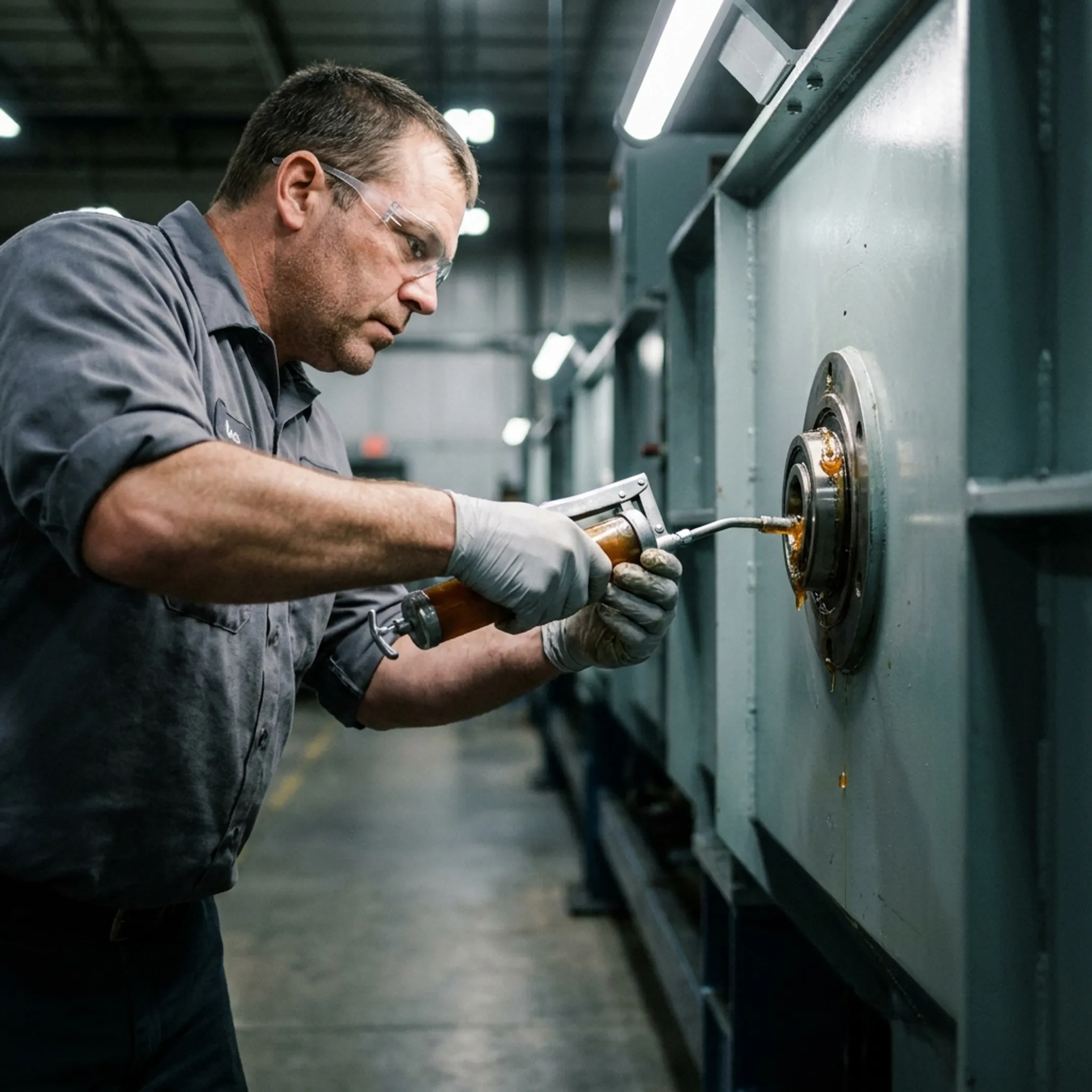 Industrial Manufacturing grease application