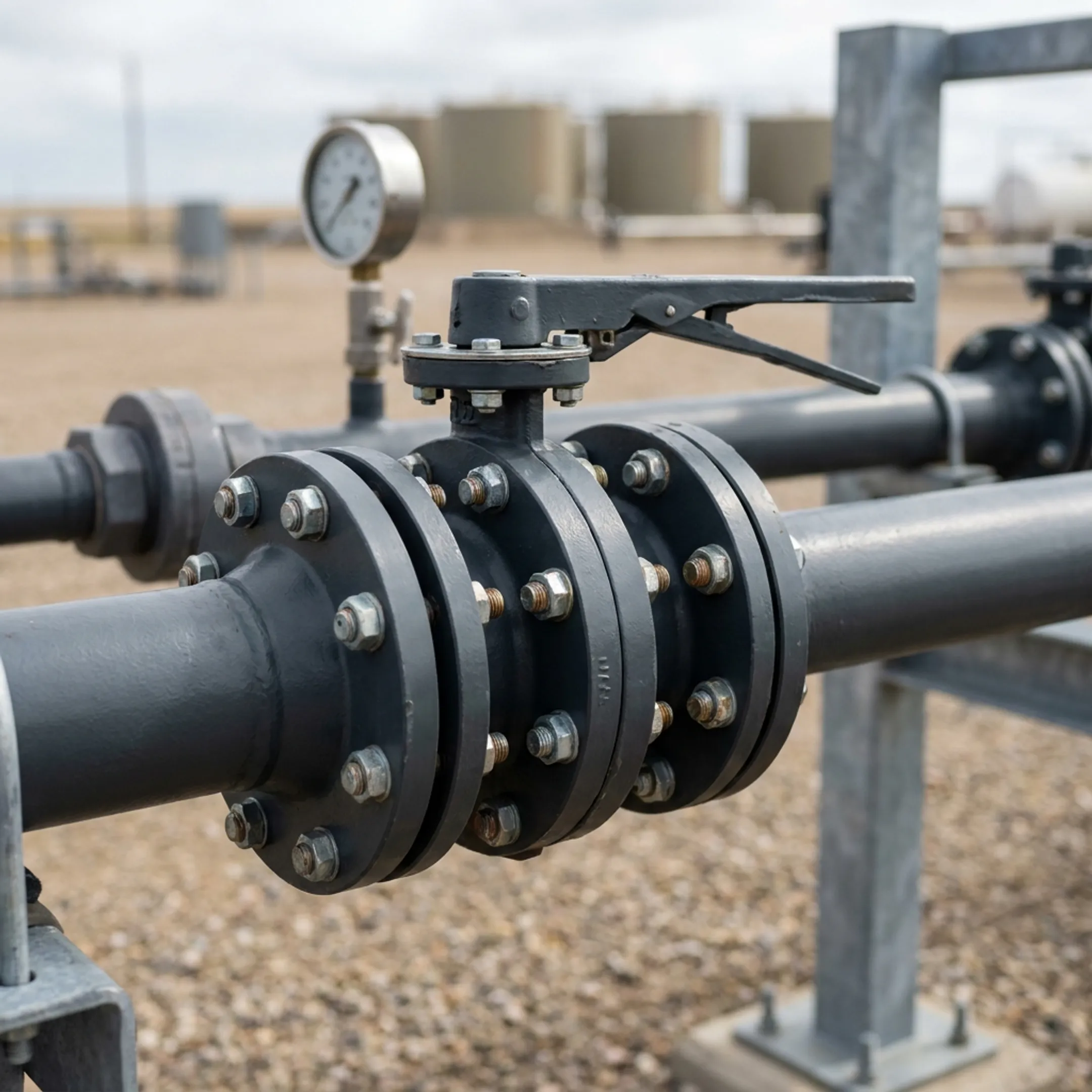 Oil and Gas Operations butterfly valve application
