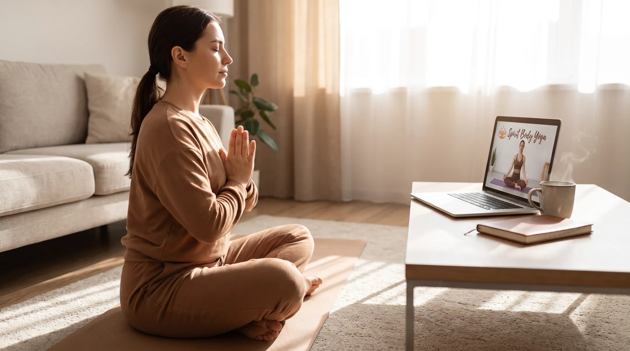 Spirit Body Yoga online class blending movement breathwork and faith practice