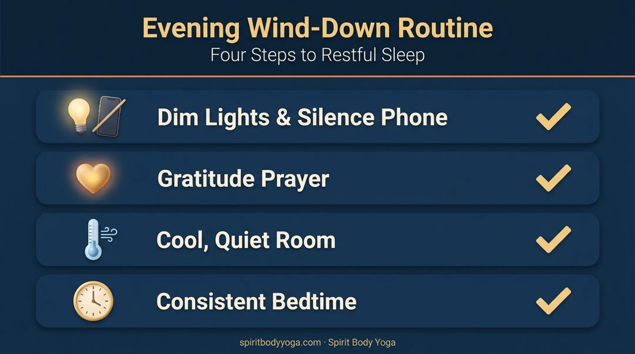 Nightly faith-based wind-down routine checklist for better sleep