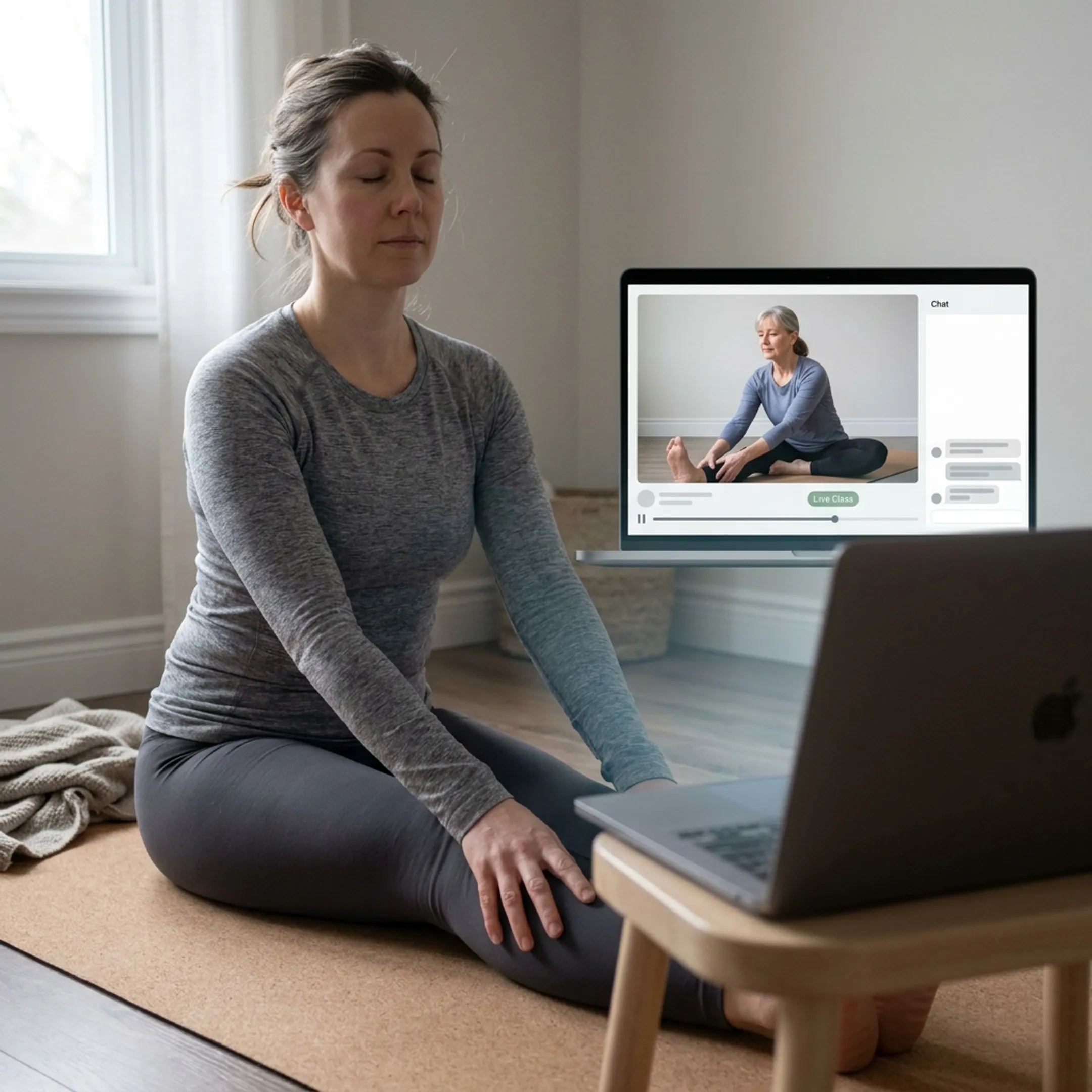 Guided virtual Christian yoga practice