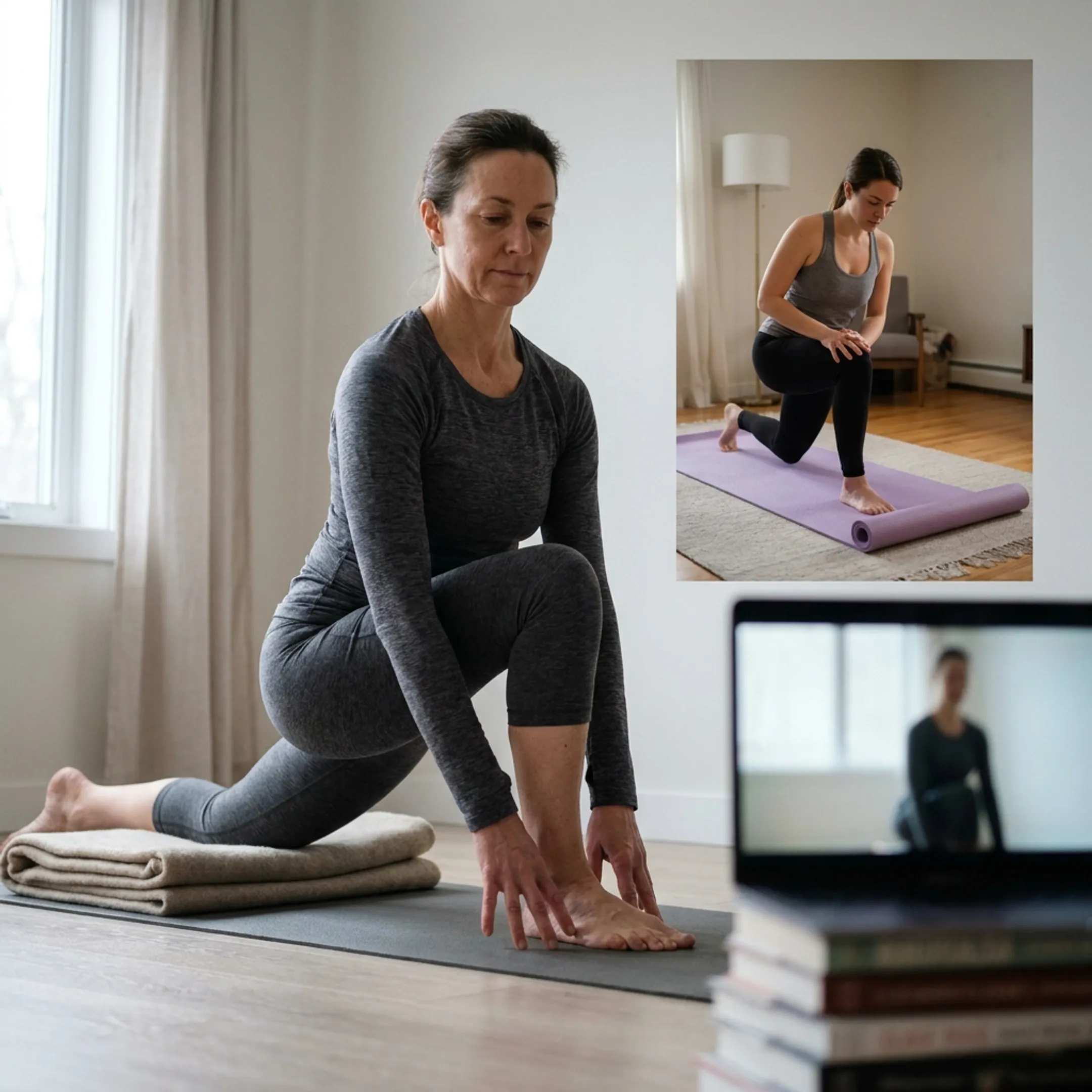Online beginner Vinyasa yoga instruction