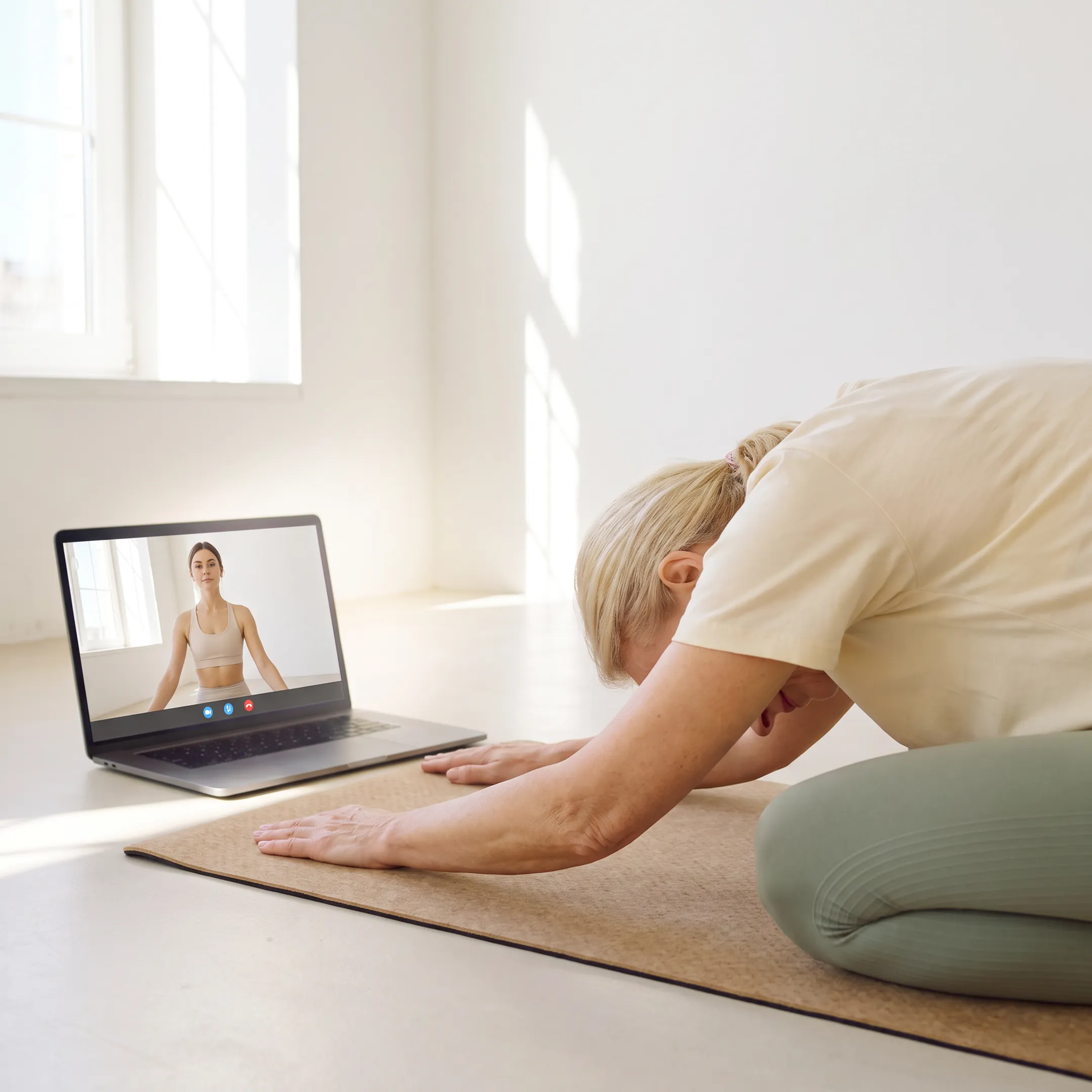 Online faith-based yoga practice