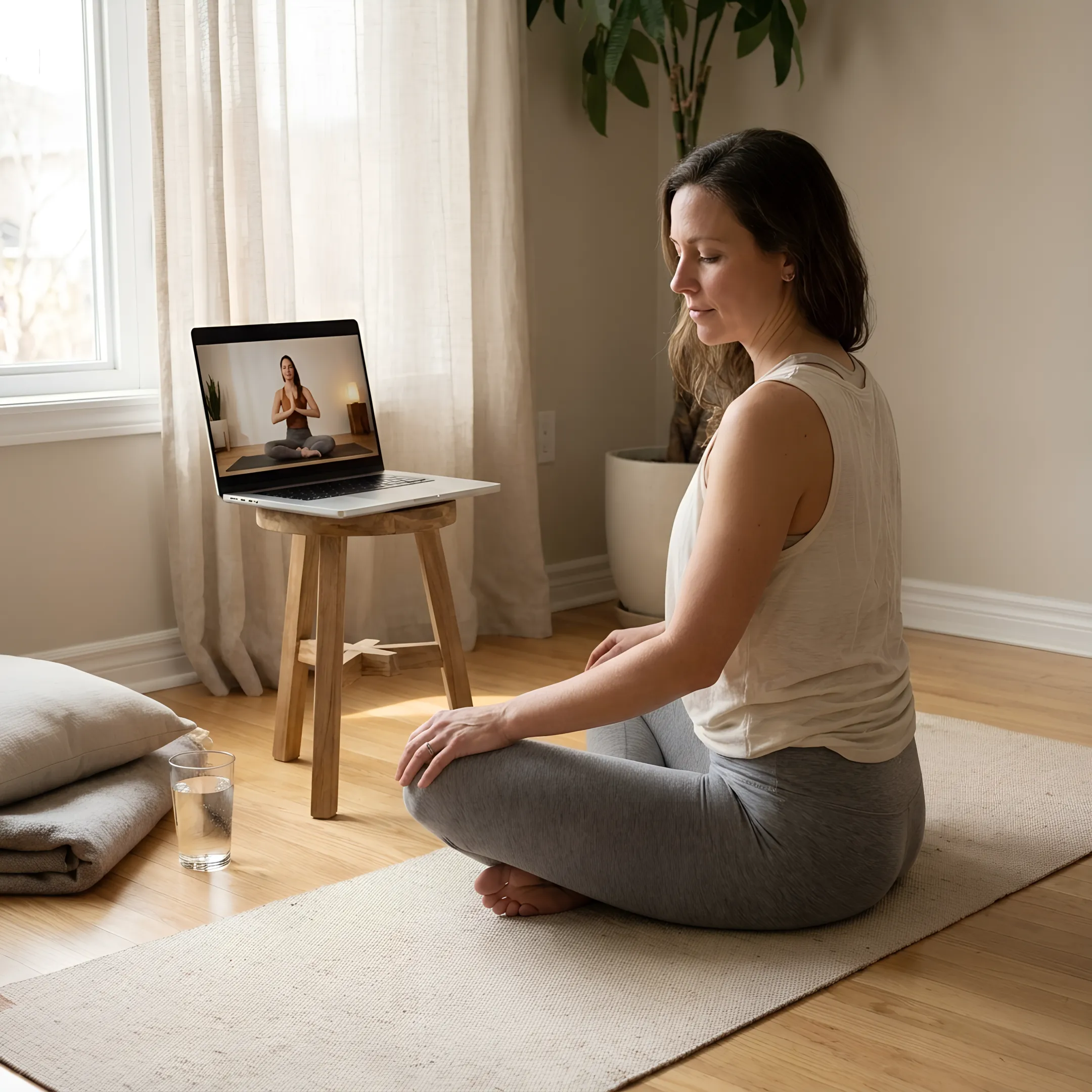 Online faith-based yoga practice