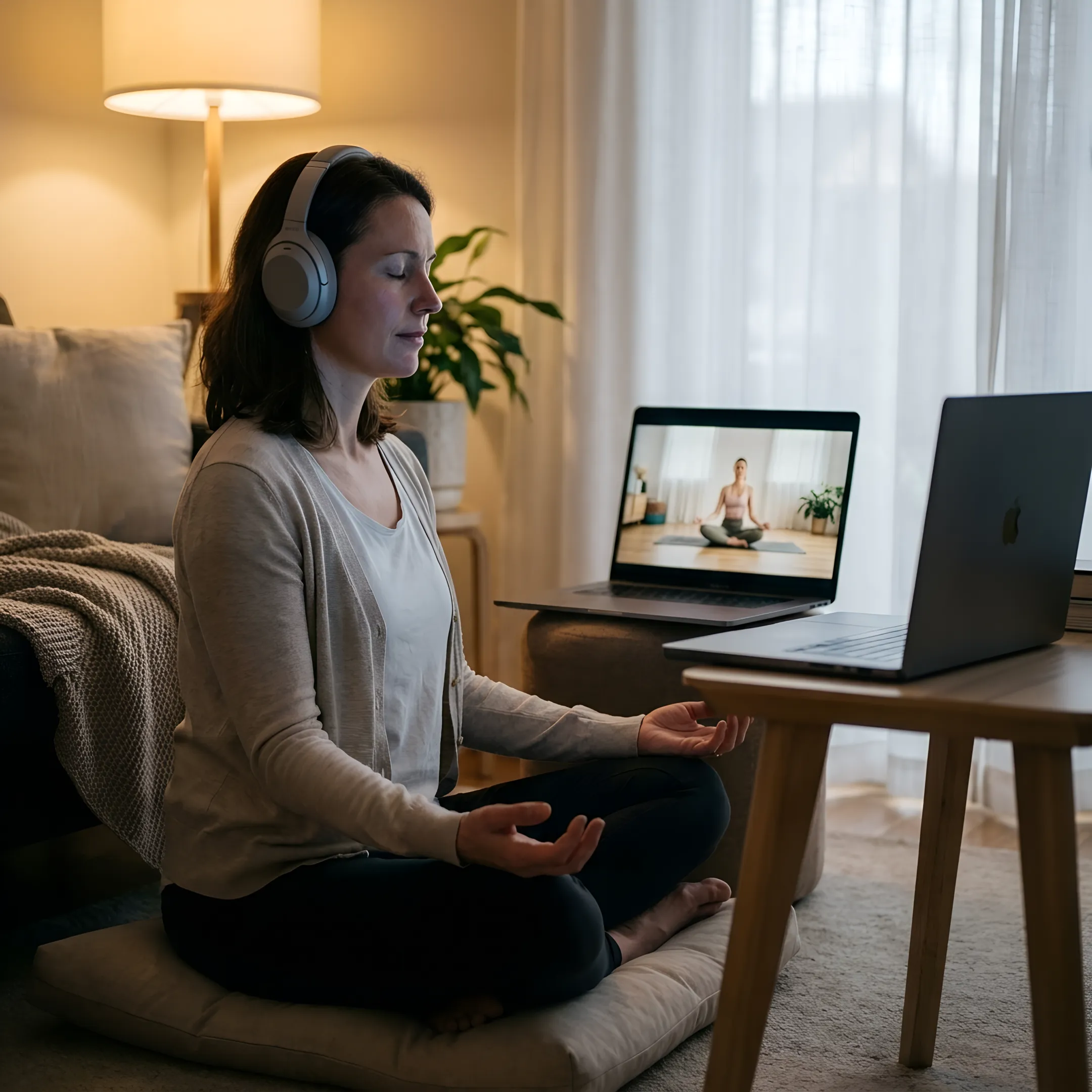 Guided online meditation practice