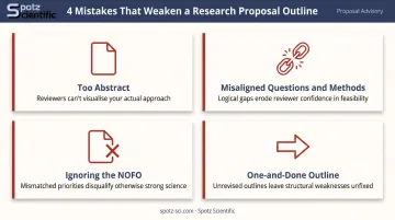 Four common research proposal outline mistakes that weaken reviewer scores