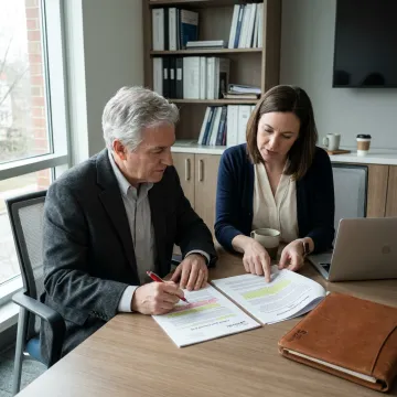 Faculty support consultant advising on research proposal strategy
