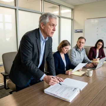 Research proposal advisor meeting with university faculty