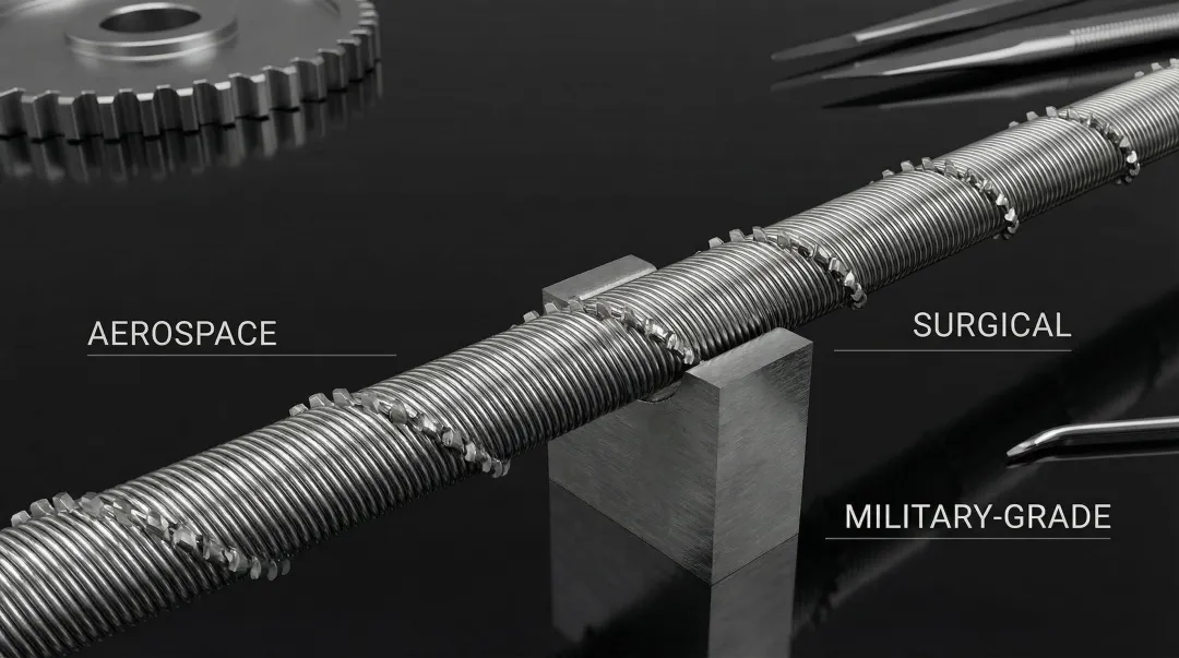 Spyral Saw 360-degree round wire saw blade for aerospace and military use