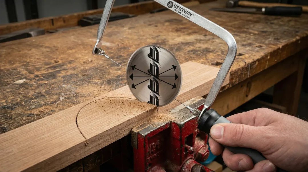 Spyral 360-degree multidirectional wire saw blade cutting various materials