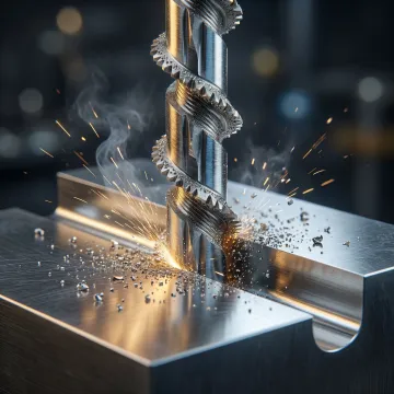 Close-up of proprietary Spyral wire saw blade showing 360-degree cutting teeth