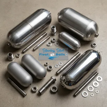 Oblong and oval stainless steel floats