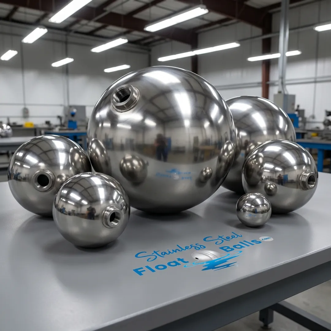 Polished stainless steel sanitary float balls