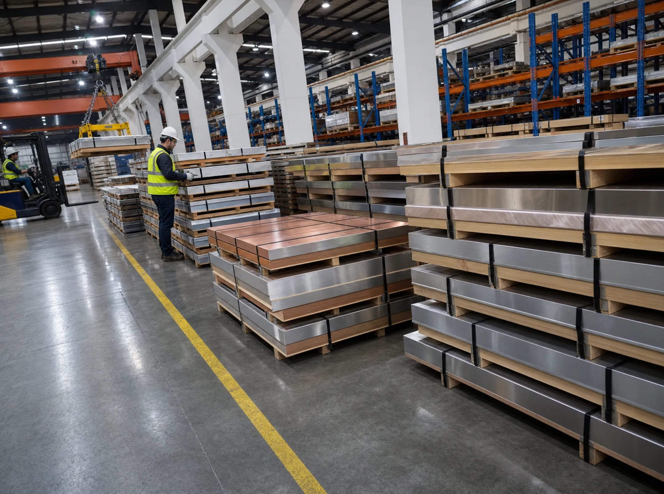 Architectural metal manufacturer storing specialty materials for customer orders