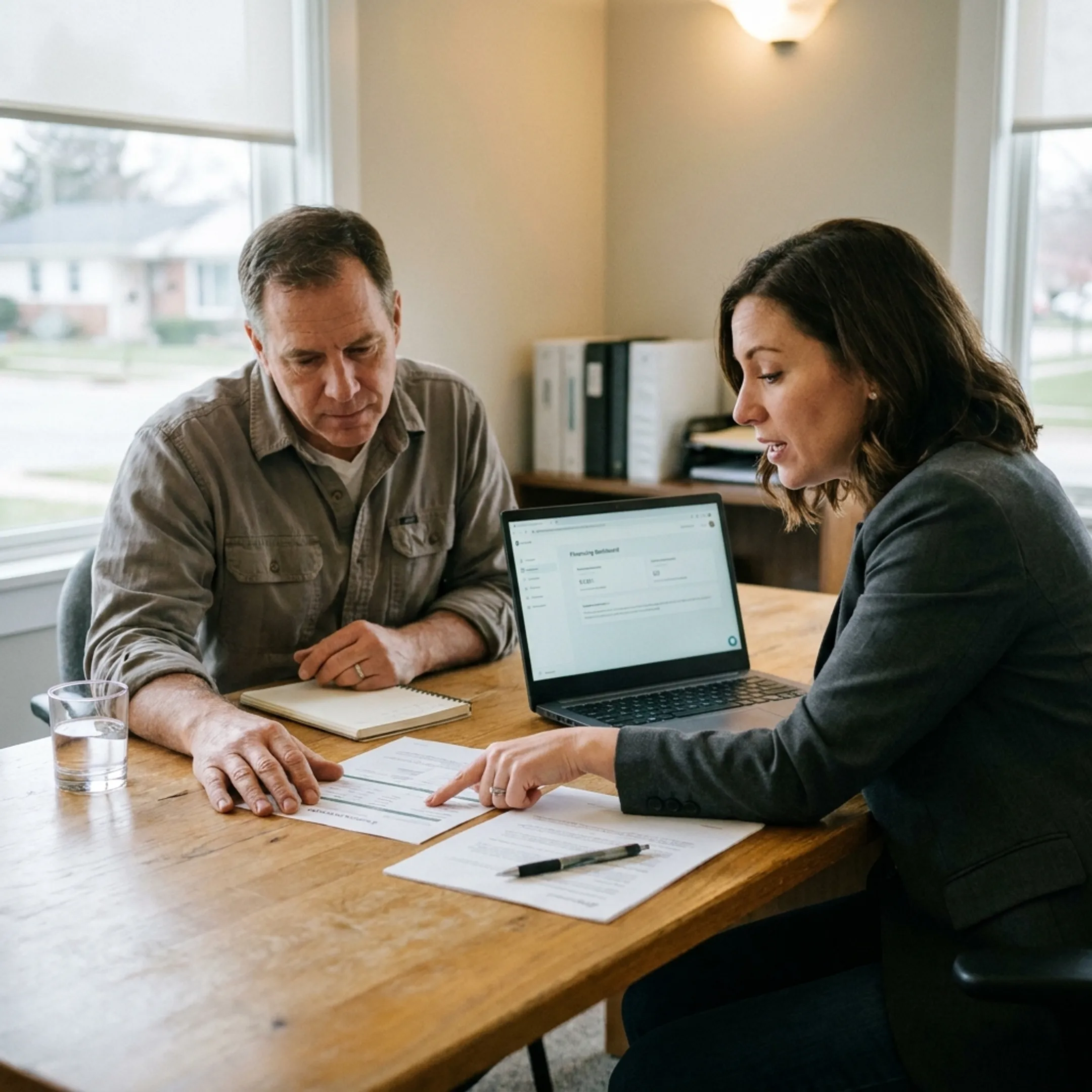 Illinois business owner discussing working capital financing