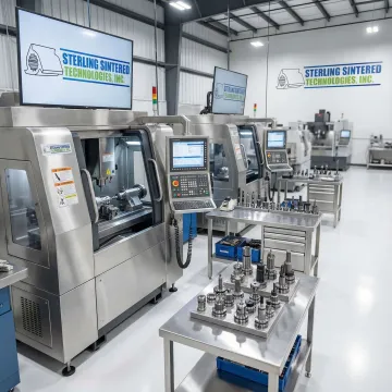 Advanced precision tooling equipment and custom manufacturing tools in modern facility