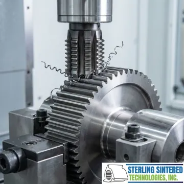 Precision broaching machine working on agricultural component