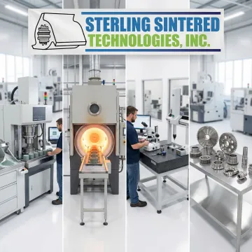 Step-by-step powder metal manufacturing process from design to finished parts