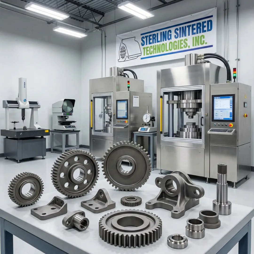 Precision powder metal components and manufacturing equipment