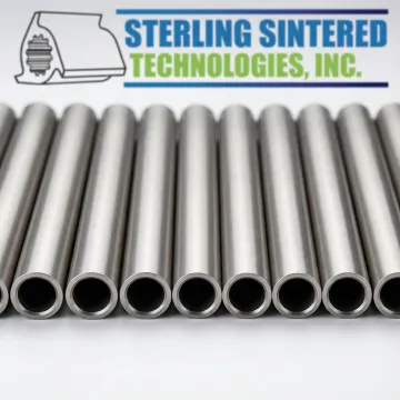 Heat treated metal tubes showing enhanced surface finish and material properties