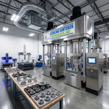 Advanced powder metallurgy facility with precision compacting equipment