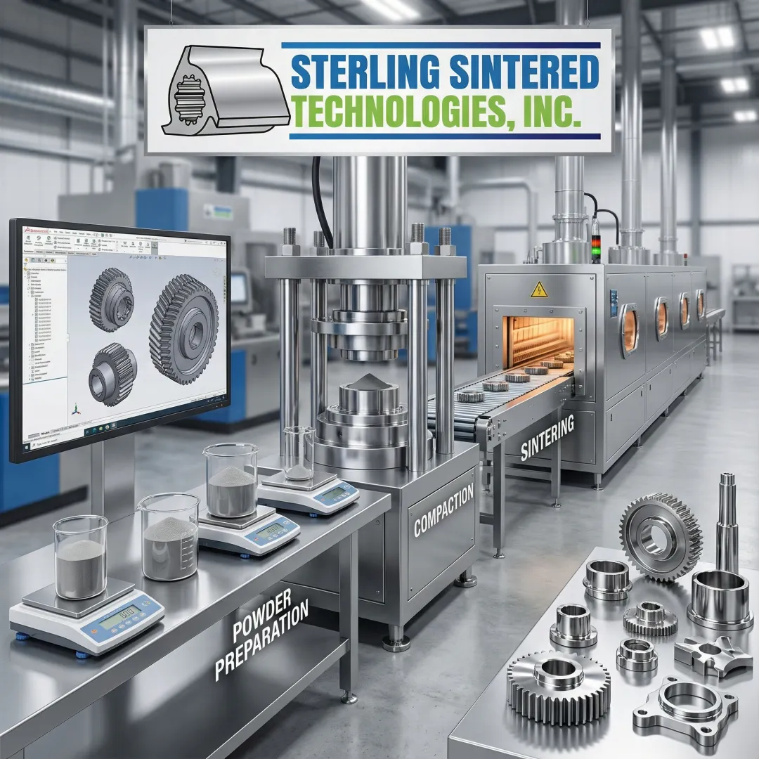 Stainless steel manufacturing process workflow diagram