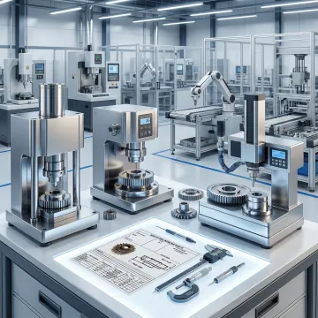 Precision tooling manufacturing facility with advanced compacting presses and quality control equipment