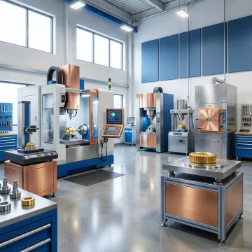 Precision custom tooling and fabrication equipment in modern manufacturing facility