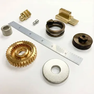 High-precision powder metal components showcasing complex geometries and fine surface finishes