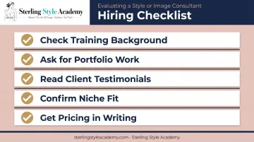 Checklist for vetting a qualified online personal stylist before hiring