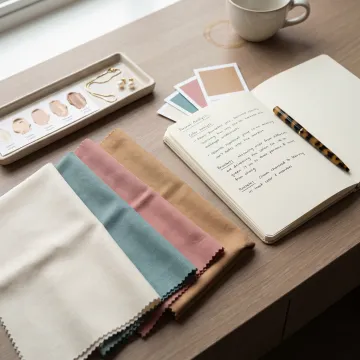 Personalized color palette and clothing swatches