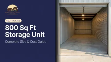 800 Sq Ft Storage Unit: Complete Size & Cost Guide