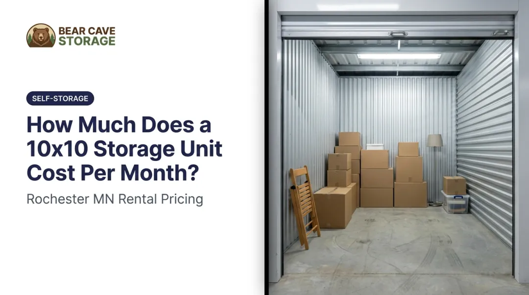 How Much Does a 10x10 Storage Unit Cost Per Month?