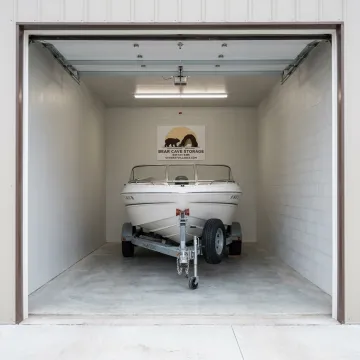 Indoor boat storage unit near Stewartville, MN