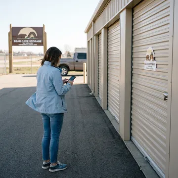 Secure drive-up storage units rented online